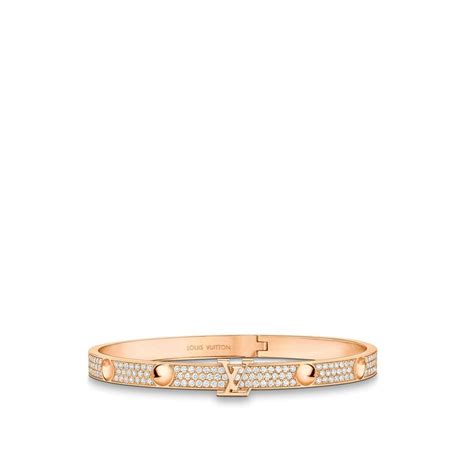 Empreinte Bangle, Pink Gold And Diamonds 